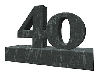 Image showing stone number forty