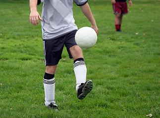 Image showing Soccer practice