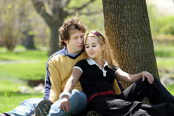 Image showing Couple in the park