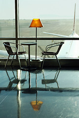 Image showing Cafe at the airport