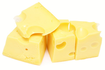 Image showing cheese cubes