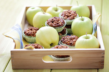 Image showing apple muffins