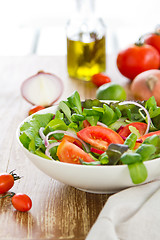 Image showing Healthy vegetables salad