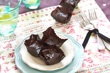 Image showing Mini brownies