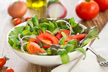 Image showing Healthy vegetables salad