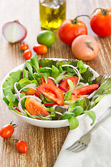 Image showing Healthy vegetables salad