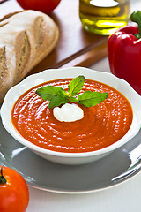 Image showing Tomato and pepper soup