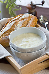 Image showing Creamy Cauliflower and Celery soup