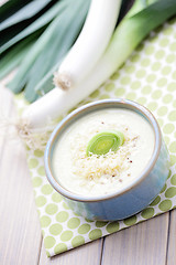 Image showing leek cream