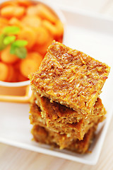 Image showing carrot cake with coconut