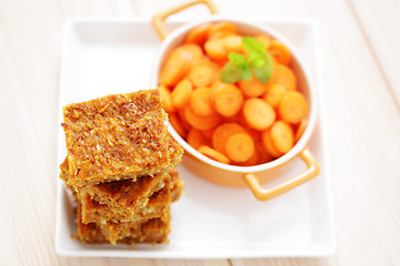 Image showing carrot cake with coconut