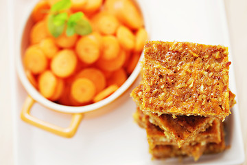 Image showing carrot cake with coconut