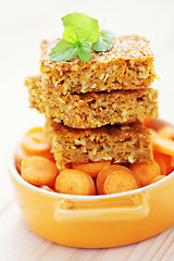 Image showing carrot cake with coconut