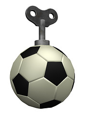 Image showing wind up soccer