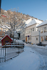 Image showing Winter in the city of Bergen, Norway