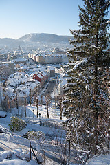 Image showing Winter in the city of Bergen, Norway