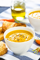 Image showing Carrot soup