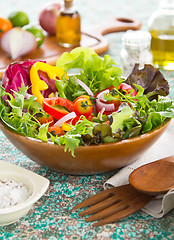 Image showing Healthy vegetables salad