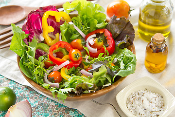 Image showing Healthy vegetables salad