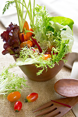 Image showing Fresh vegetables salad 