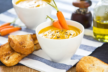 Image showing Carrot soup