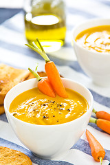 Image showing Carrot soup