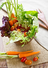 Image showing Fresh vegetables salad 