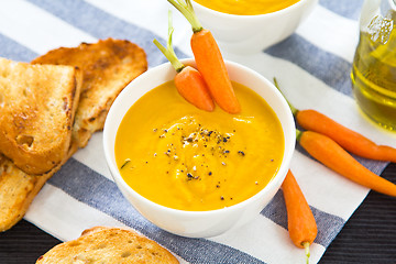 Image showing Carrot soup