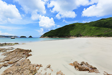 Image showing Sai Wan beach in Hong Kong