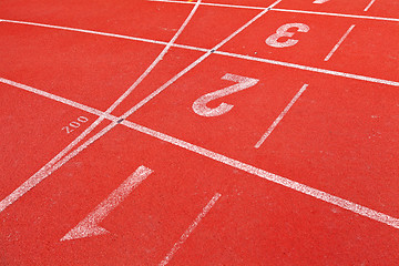 Image showing sport running track