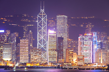 Image showing Hong Kong at night