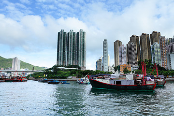 Image showing typhoon shelter in Hong Kong, aberdeen