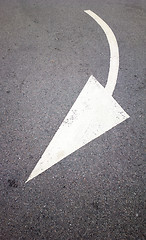 Image showing road with arrow direction