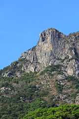 Image showing Lion Rock, lion like mountain in Hong Kong, one of the symbol of