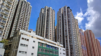 Image showing public apartment house in Hong Kong