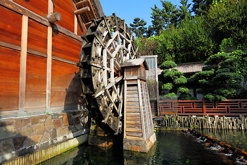 Image showing wooden waterwheel