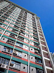 Image showing public apartment block in Hong Kong