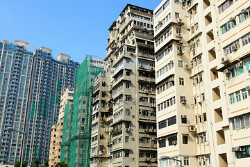 Image showing Hong Kong crowded building