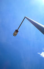 Image showing street light with blue sky