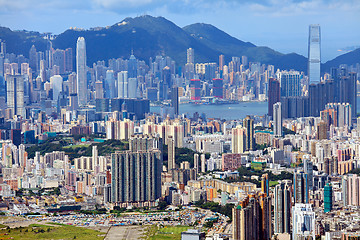 Image showing downtown of Hong Kong city