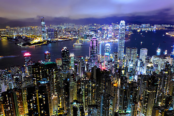 Image showing Hong Kong at night