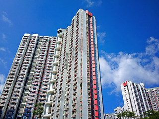 Image showing public apartment block in Hong Kong