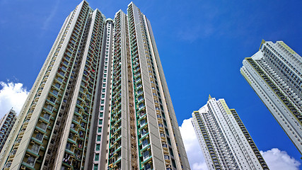 Image showing public apartment house in Hong Kong