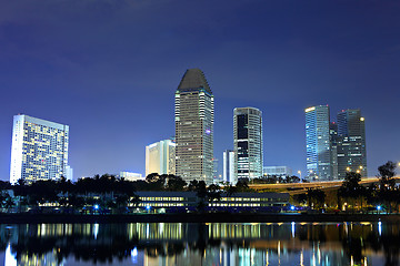 Image showing Singapore by night