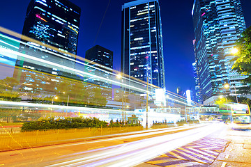 Image showing traffic in urban at night