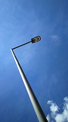 Image showing street light with blue sky