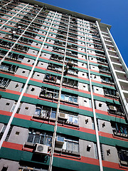 Image showing public apartment block in Hong Kong