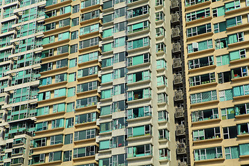 Image showing apartment block in Hong Kong