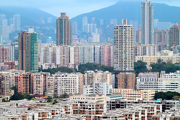 Image showing downtown of Hong Kong city