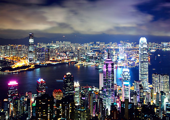 Image showing Hong Kong from Victoria peak